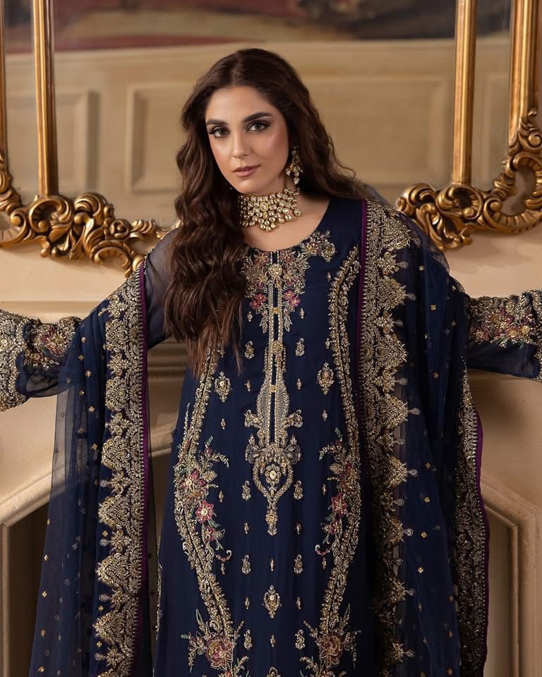 Charizma Chiffon Unstitched Suit- SBC
