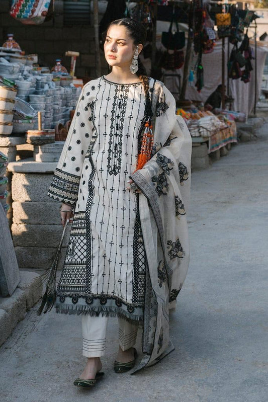 Qalamkar Luxury Lawn Unstitched Suit- SBC