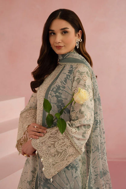 Iznik Embroidered Lawn Unstitched Suit Kylon AL-25 - SBC