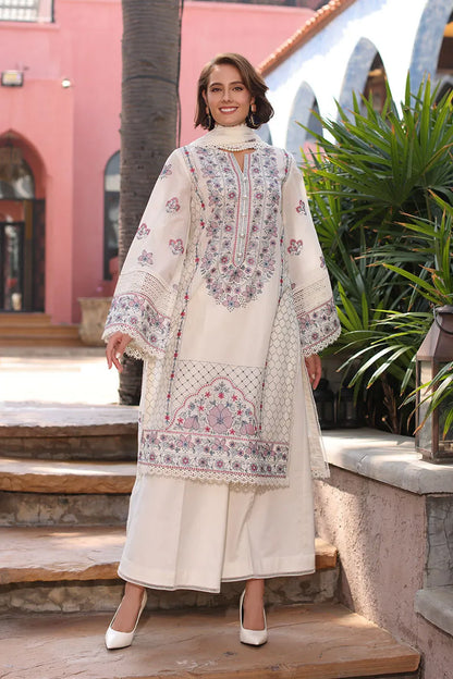 Bareeze 3 Piece Unstitched Embroidered Lawn Suit - Bliss Range | SML