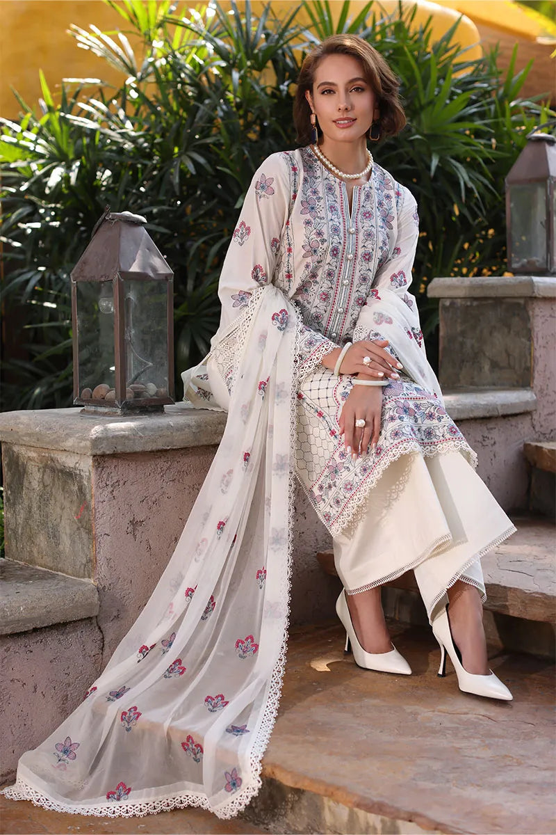 Bareeze 3 Piece Unstitched Embroidered Lawn Suit - Bliss Range | SML