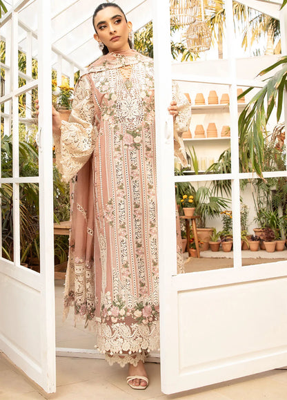 Elaf 3 Piece Unstitched Luxury Lawn Suit - ELM-12 SHAHANA | SML