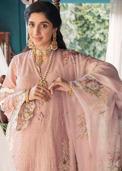 Elaf 3 Piece Unstitched Luxury Lawn Suit - EFC 10 Rose Affair | SML