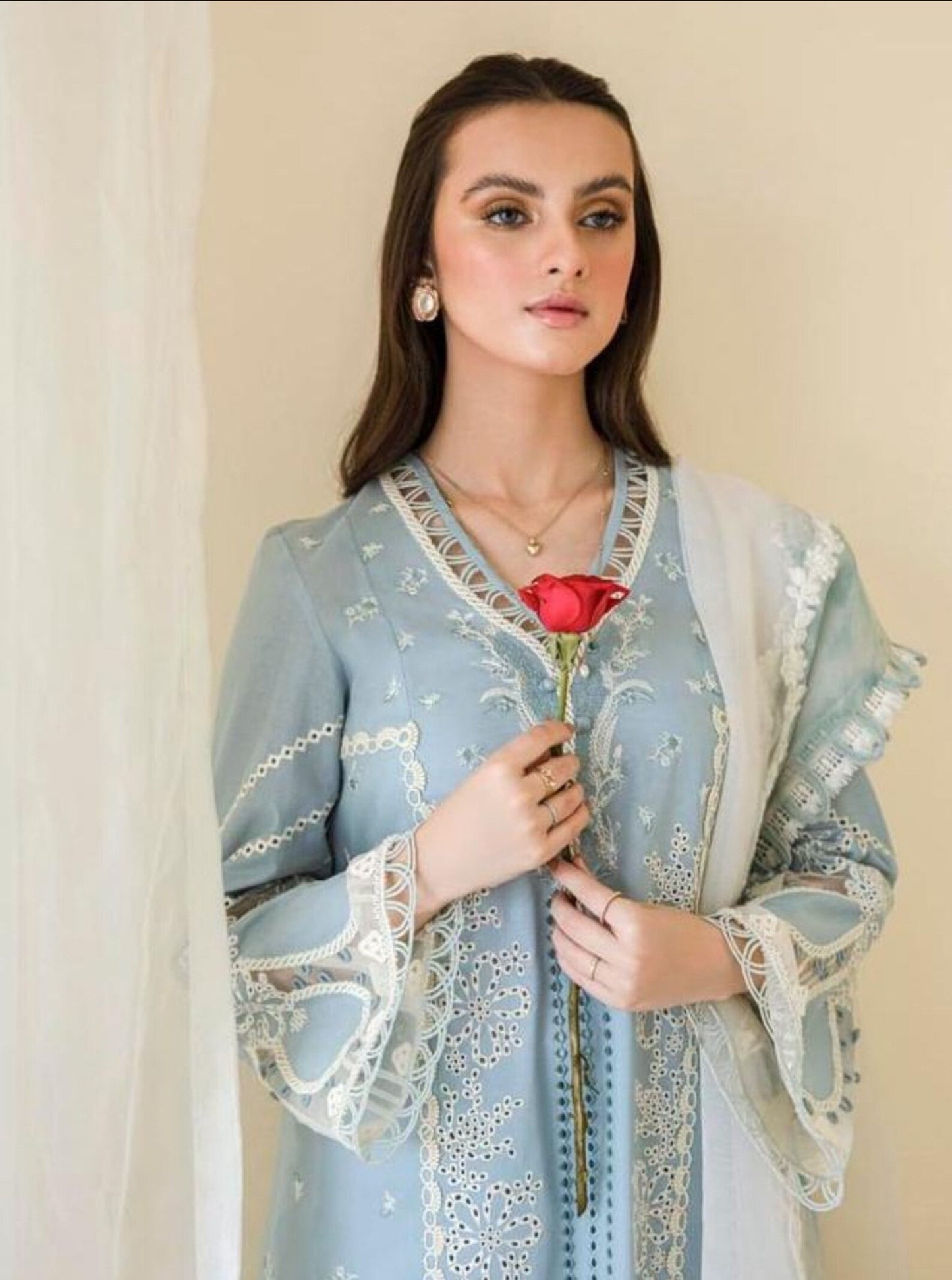 Qalamkar Unstitched Lawn Suit - SBC