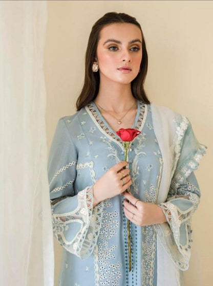 Qalamkar Unstitched Lawn Suit - SBC