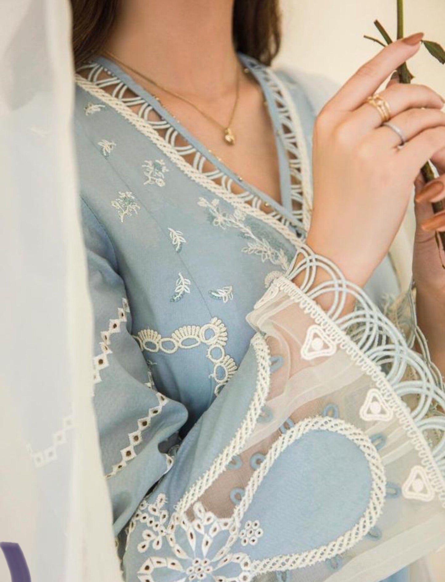 Qalamkar Unstitched Lawn Suit - SBC