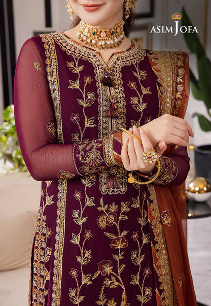ASIM JOFA-23 EMBROIDERED CHIFFON 3 PC - SFC