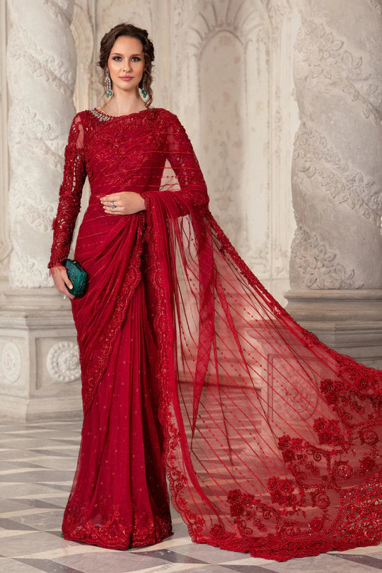 Maria.B.SAREE Couture Red MC-051 - SFC