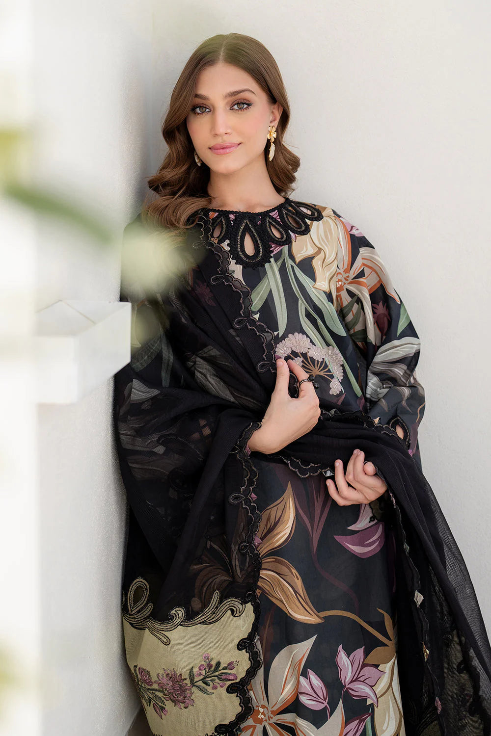 Baroque Embroidered Lawn Unstitched Suit SF-4090 - SBC