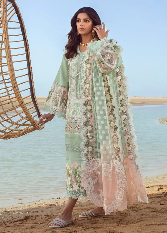 Crimson Luxury Lawn Unstitched Suit - SBC